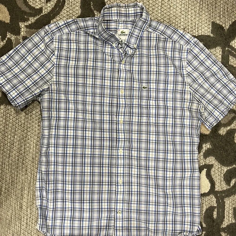 Lacoste Button Down Short Sleeve Shirt - Picture 2 of 5